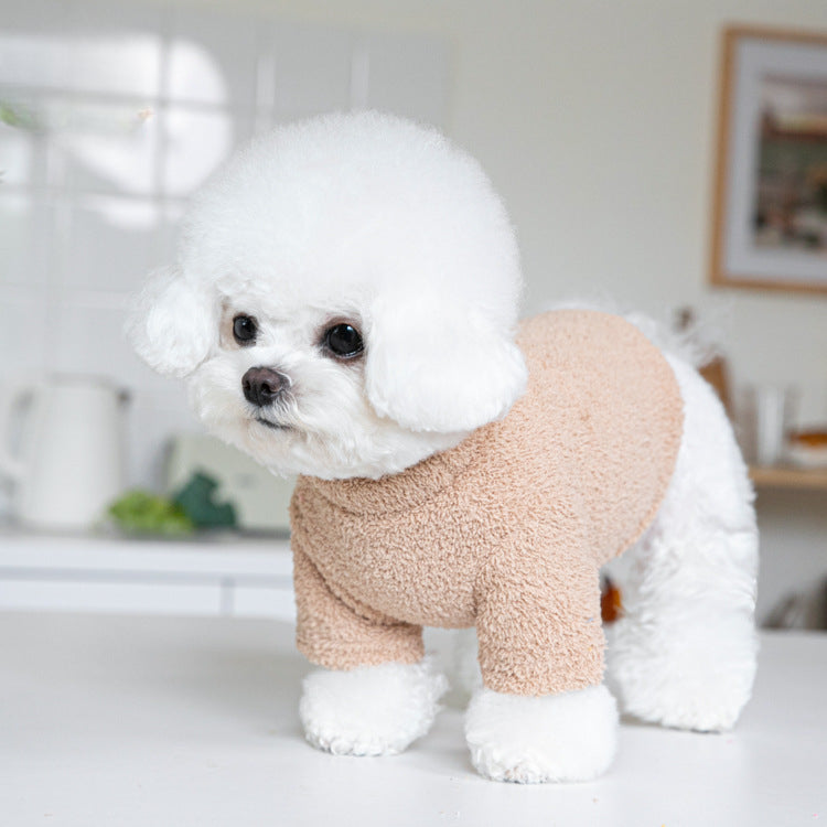 Solid Color Soft Fleece Warm Dog Cat Hoodie