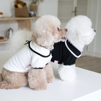 Sweet Collar Puffy Sleeves Dog Cat Tee