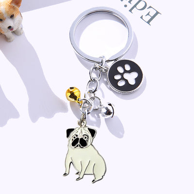 Personalized Dog Pattern Keychain