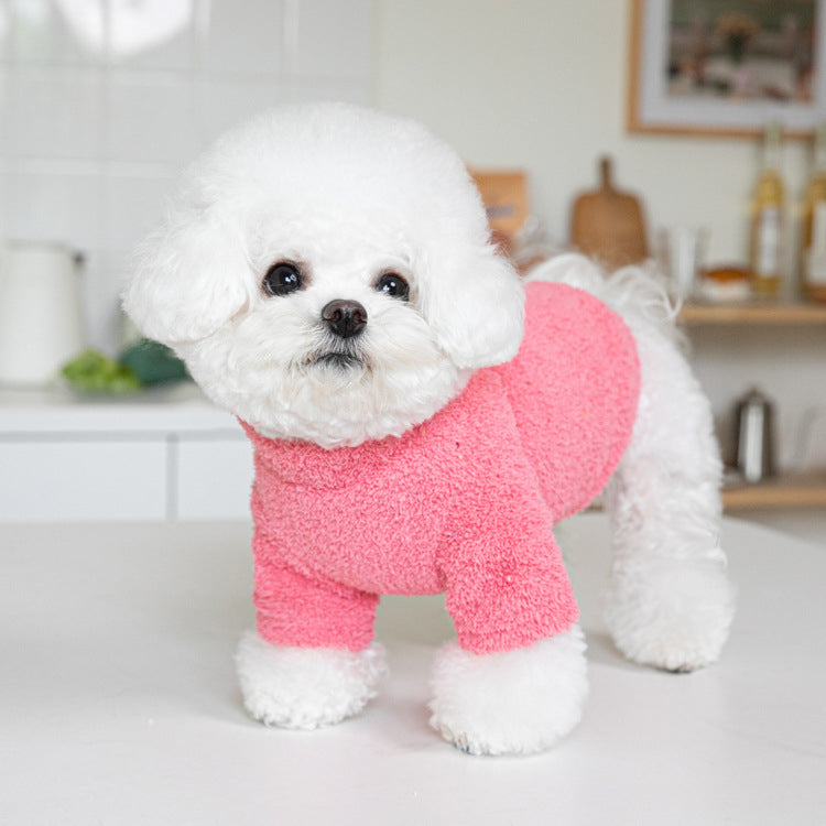 Solid Color Soft Fleece Warm Dog Cat Hoodie