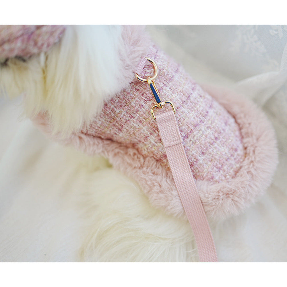 Furry Dog Cape Harness with Leash&Hat