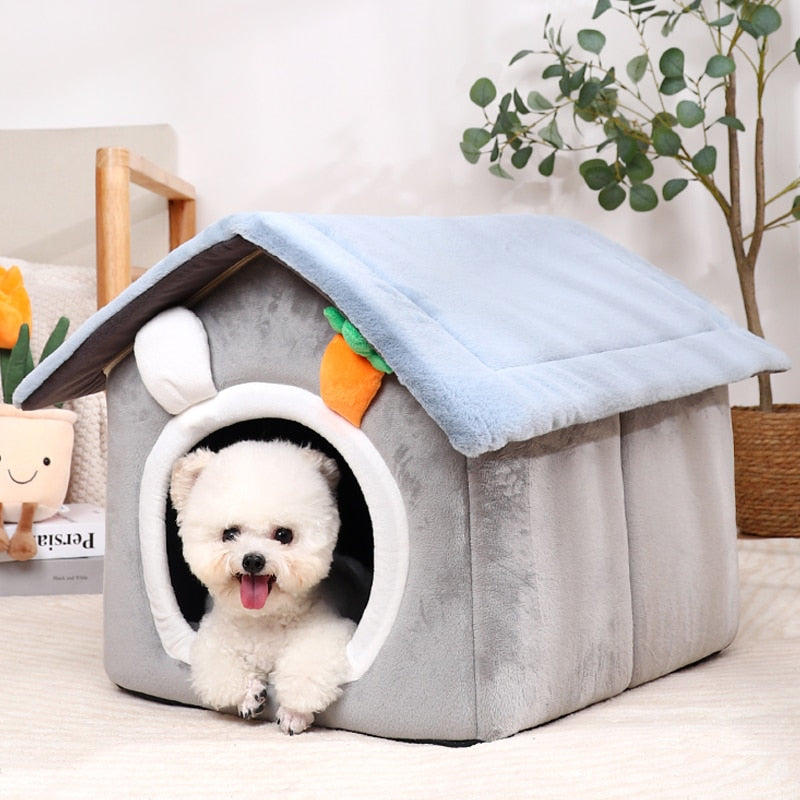 Foldable Carrot Decor Dog Cat House