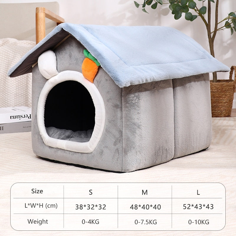 Foldable Carrot Decor Dog Cat House