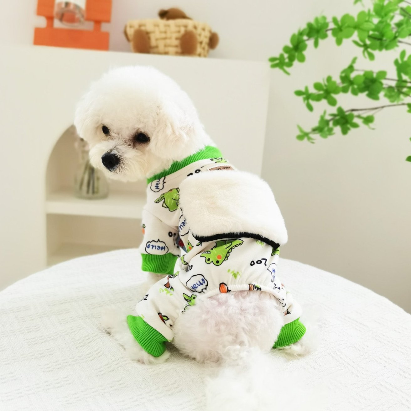 Fleece Big Pocket Dog Jumpsuits Pajama