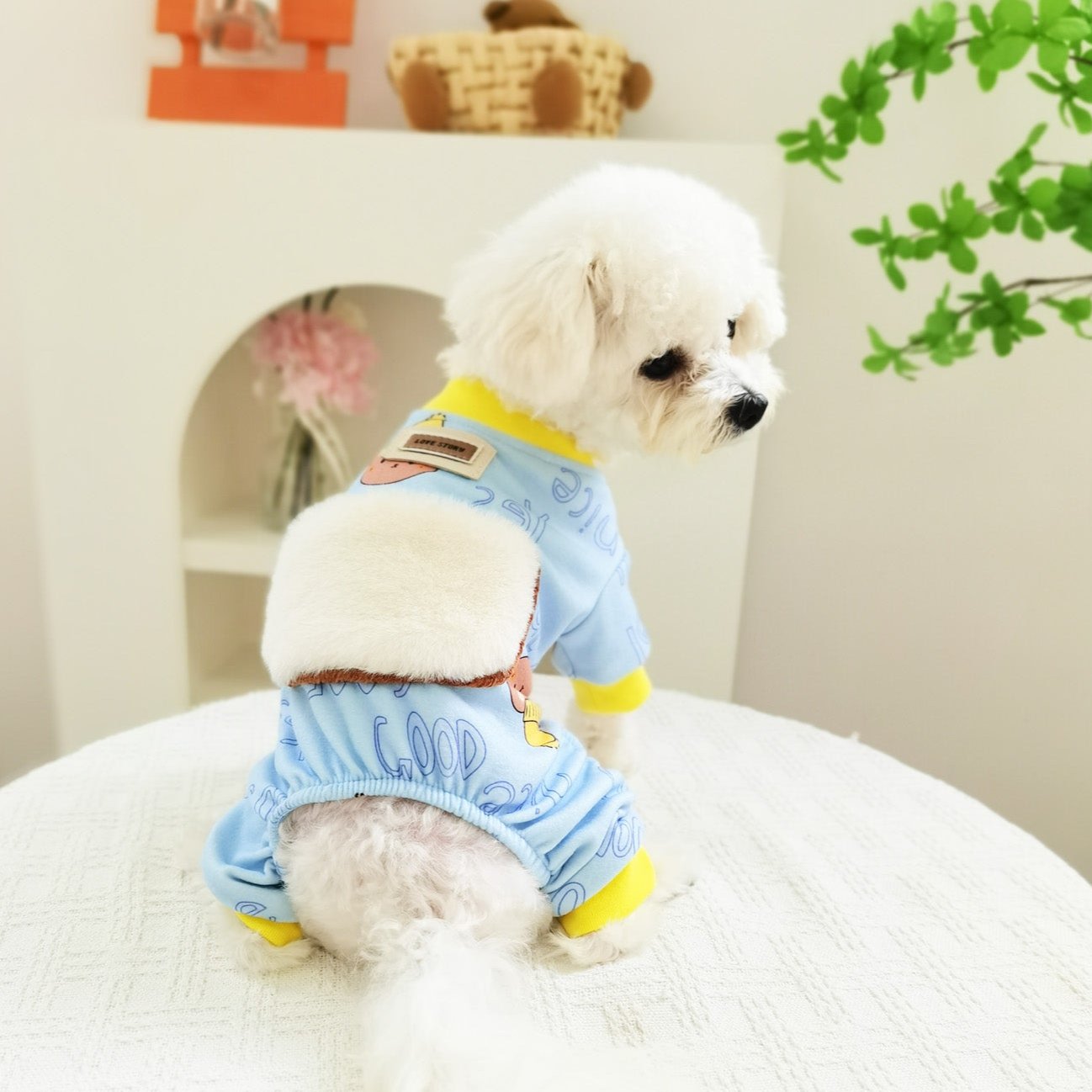 Fleece Big Pocket Dog Jumpsuits Pajama