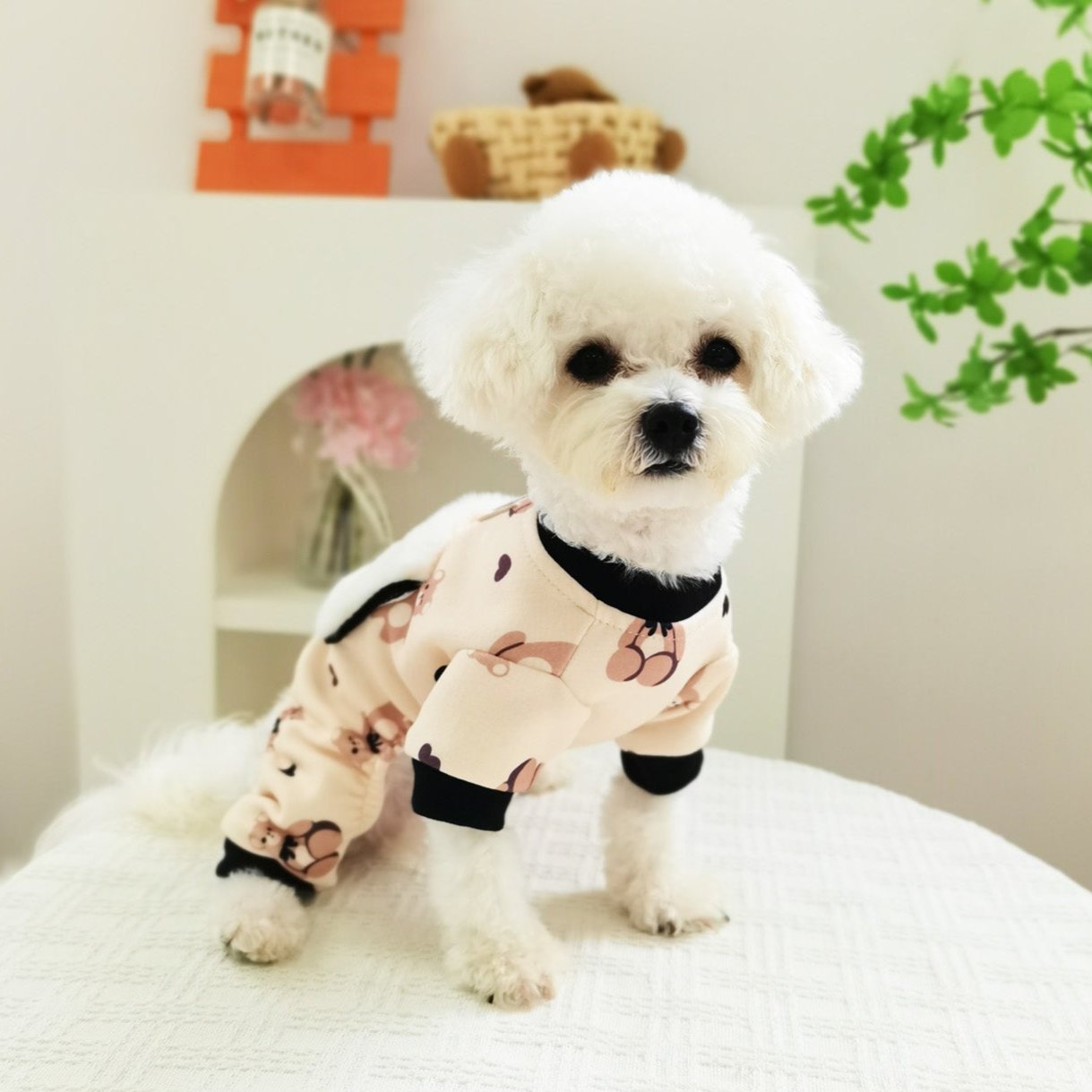 Fleece Big Pocket Dog Jumpsuits Pajama