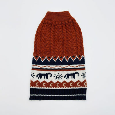 Warm Geometric Knitted Dog Cat Sweater