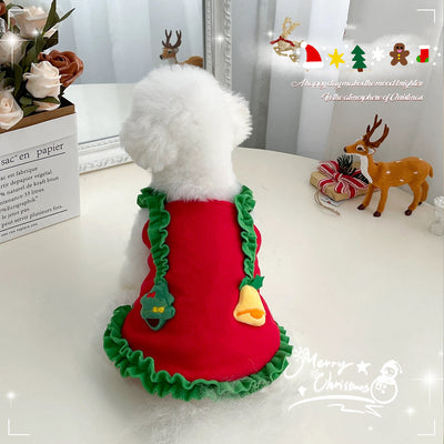 Christmas Tree Layered Fleece Dog Cat Vest