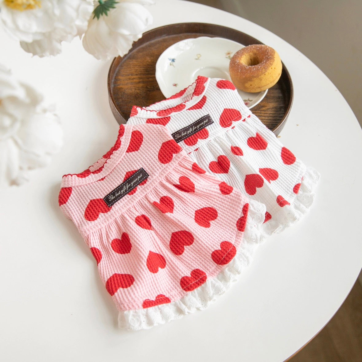 Sweet Heart Cotton Dog Cat Dress