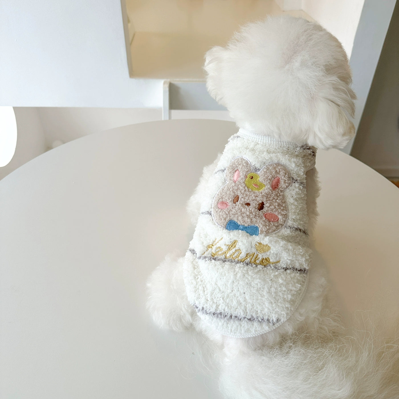 Rabbit Pattern Soft Warm Dog Cat Vest