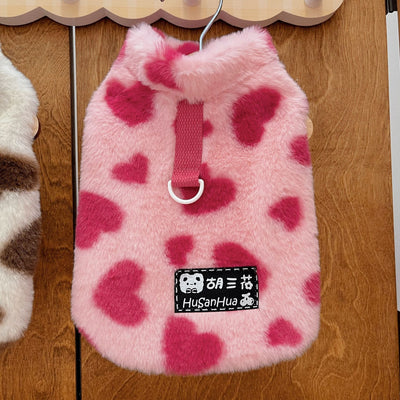Furry Heart Printed Dog Harness Vest