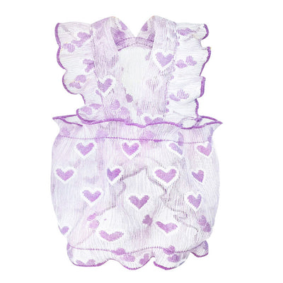 Sweet Heart Pattern Mesh Dog Cat Vest