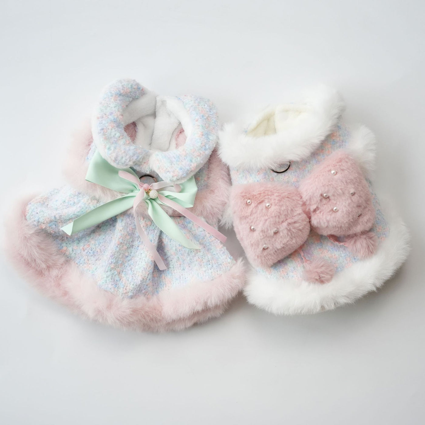 Furry Sweet Large Bow Dog Cat Jacket/Dress