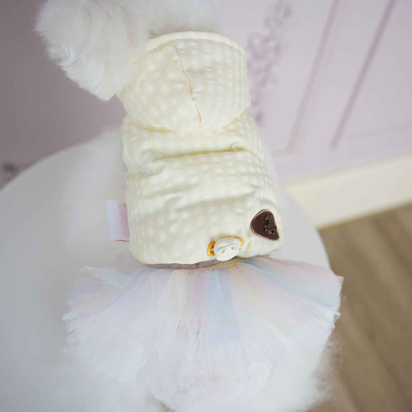 Sweet Fleece Dog Cat Jacket Tutu Dress