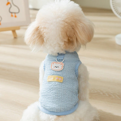 Breathable Bear Printed Dog Harness Vest