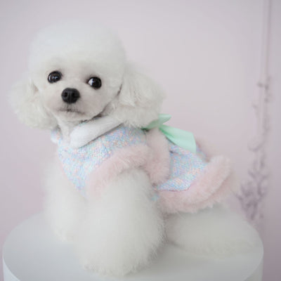 Furry Sweet Large Bow Dog Cat Jacket/Dress