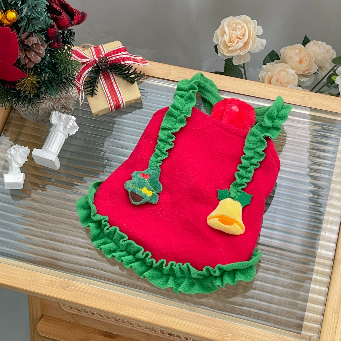 Christmas Tree Layered Fleece Dog Cat Vest