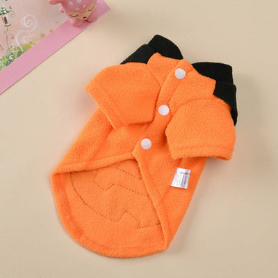 Halloween Pumpkin Pattern Dog Cat Coat