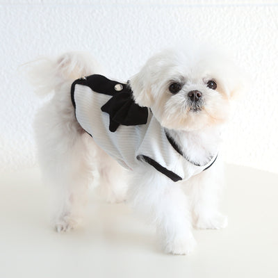 Bow Design Boy Girl Dog Cat Dress/Vest