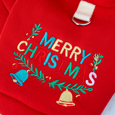 Christmas Letter Printed Dog Cat Hoodie