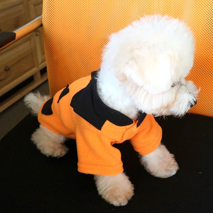 Halloween Pumpkin Pattern Dog Cat Coat