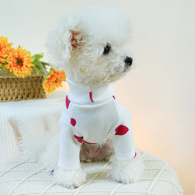 Warm Heart Printed Dog Cat Shirt