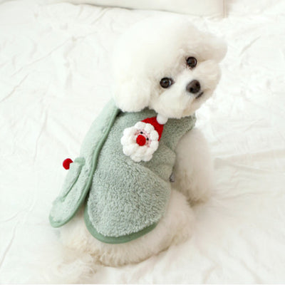 Santa Decor Fleece Pocket Dog Cat Jacket Vest