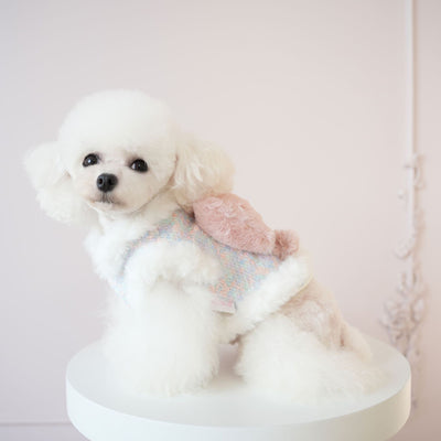 Furry Sweet Large Bow Dog Cat Jacket/Dress