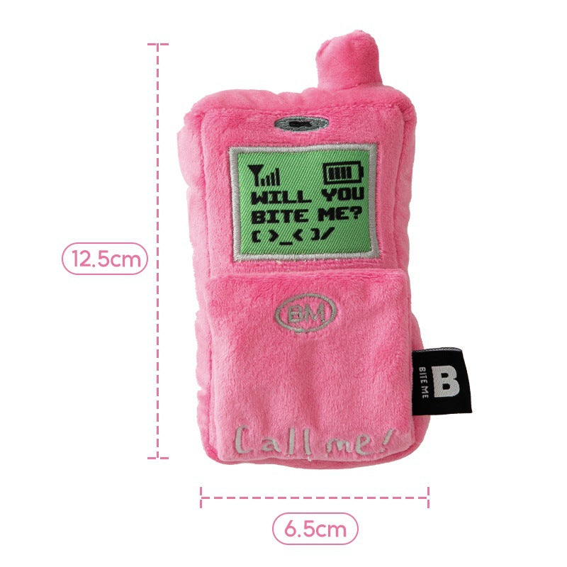 Cellphone Pattern Squeaky Dog Toy