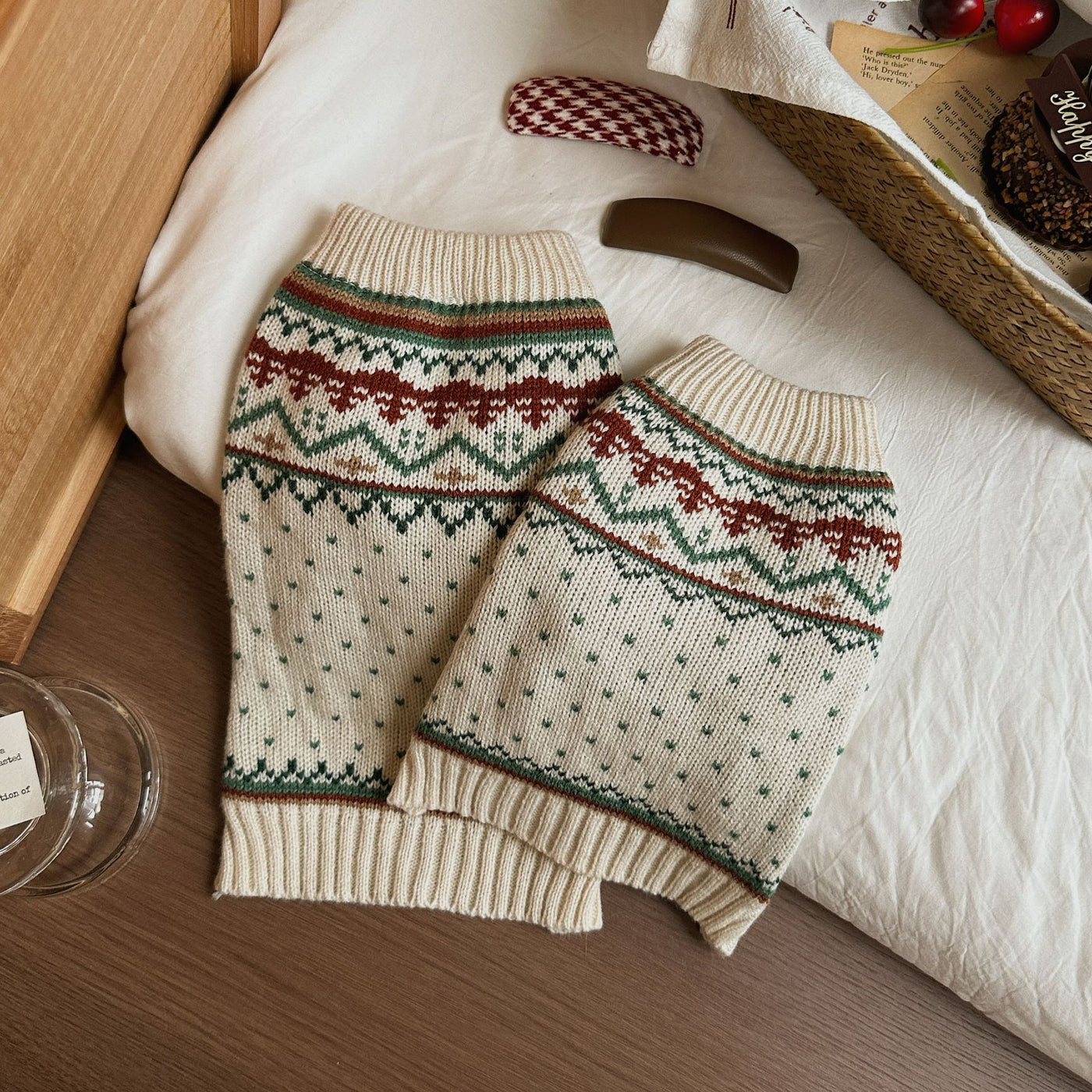 Warm Geometric Knitted Dog Cat Sweater