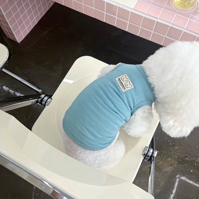 Bear Head Tag Decor Dog Cat Vest