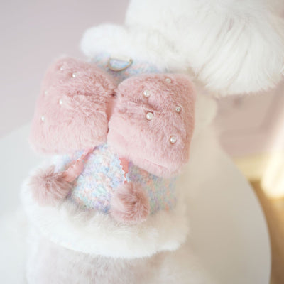 Furry Sweet Large Bow Dog Cat Jacket/Dress