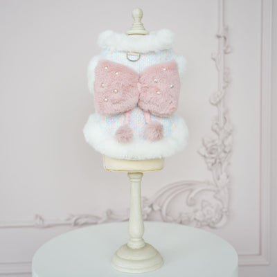 Furry Sweet Large Bow Dog Cat Jacket/Dress