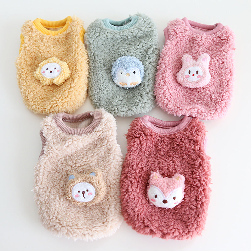 Newborn Animal Fleece Puppy Kitten Vest