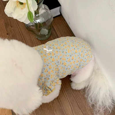 Sweet Flower Sleeve Dog Cat Vest