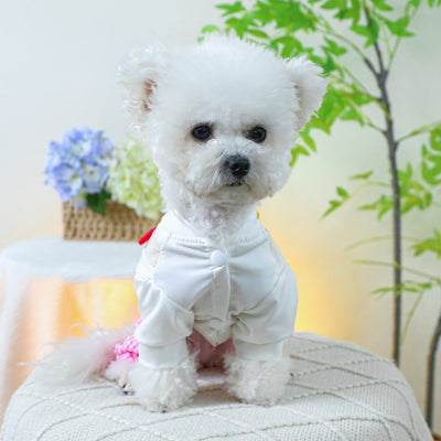 Flower Heart Plaid Dog Cat Jumpsuits