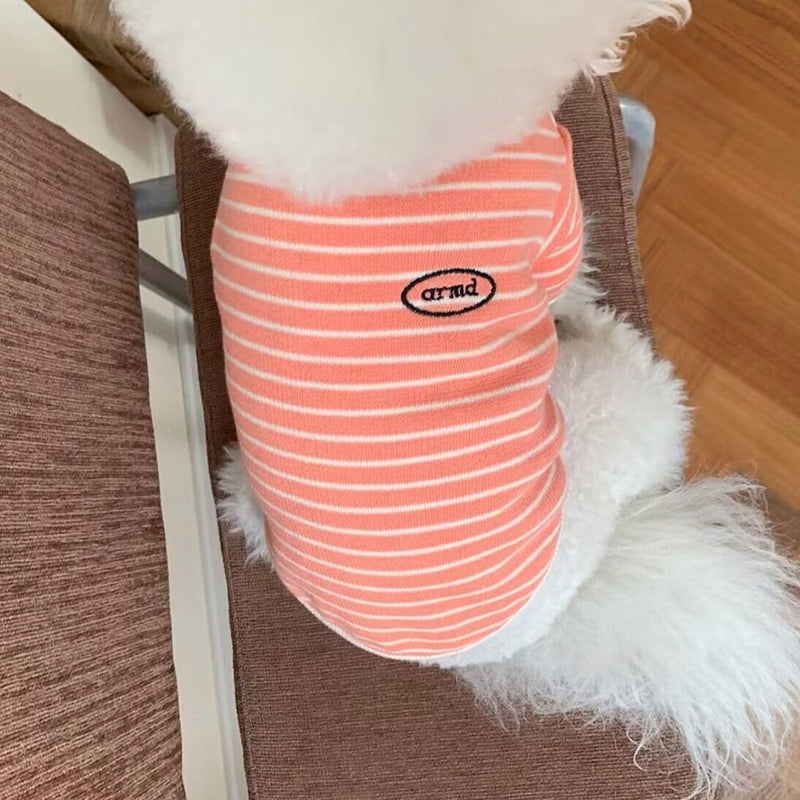 Casual Striped Dog Cat Sweatshirt