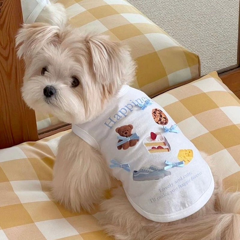 Sweet Cookie Cake Printed Dog Cat Vest