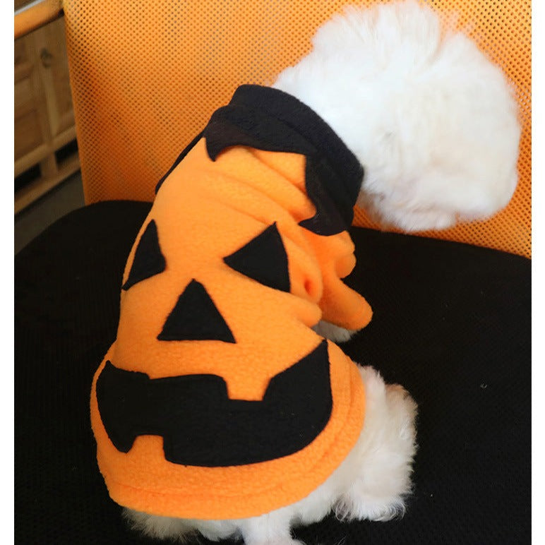 Halloween Pumpkin Pattern Dog Cat Coat