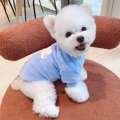 Puppy Printed Fleece Warm Dog Hoodie