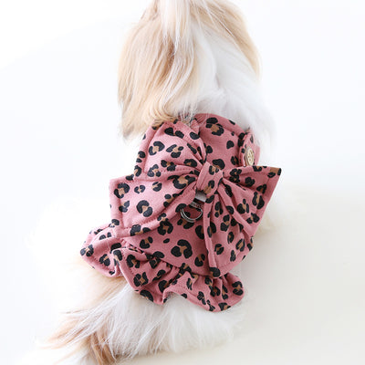 Leopard Polka Dot Dog Harness Dress