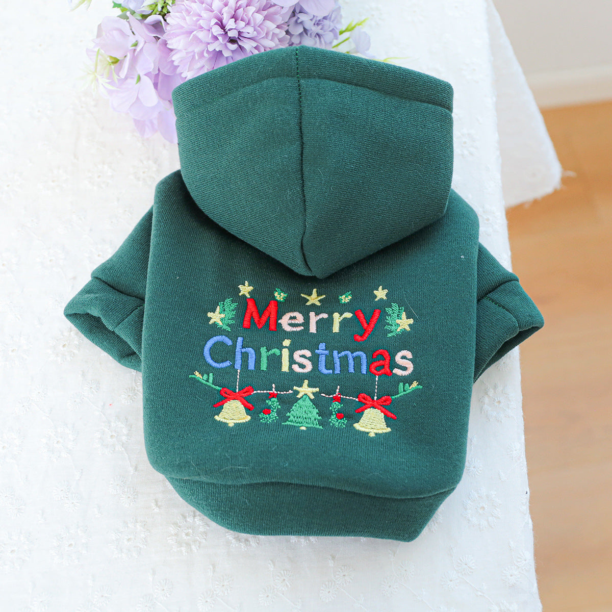 Christmas Letter Printed Dog Cat Hoodie