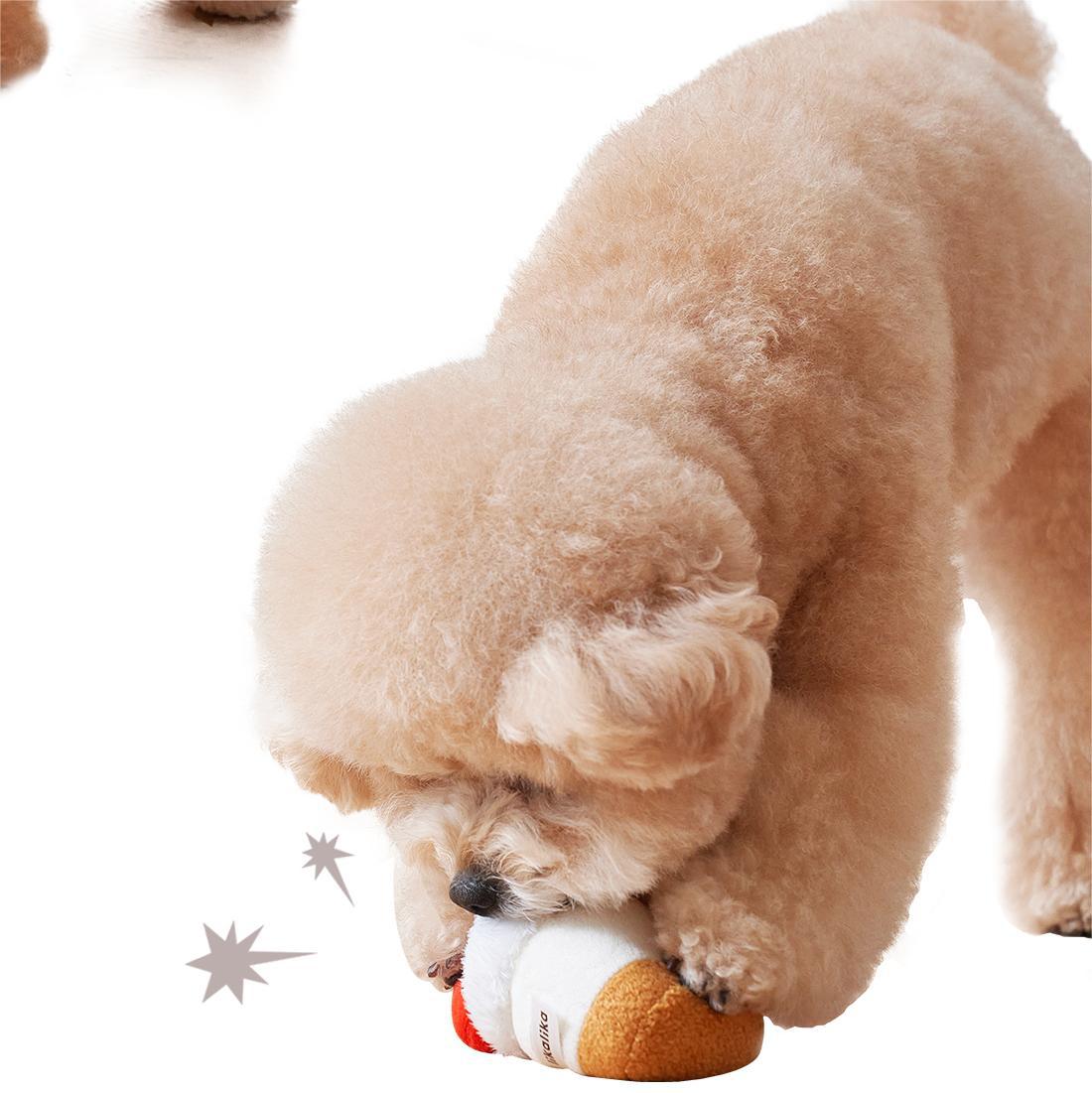 Bread/Coffee/Cake Squeaky Dog Toy