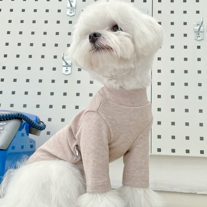 Cotton Solid Color Dog Cat Bottoming Shirt