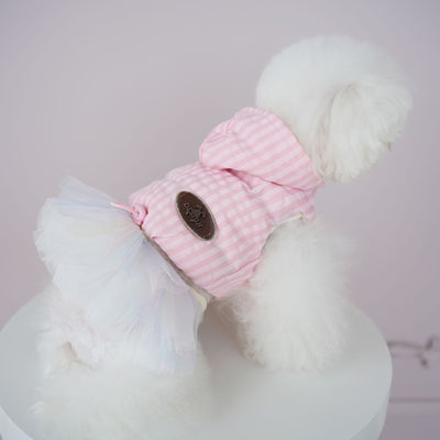 Sweet Fleece Dog Cat Jacket Tutu Dress