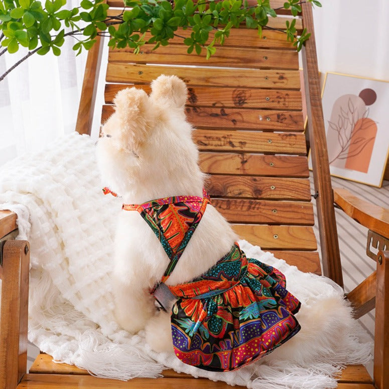 Colorful Printed Dog Bikini