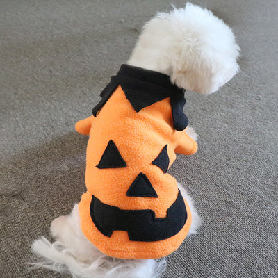 Halloween Pumpkin Pattern Dog Cat Coat