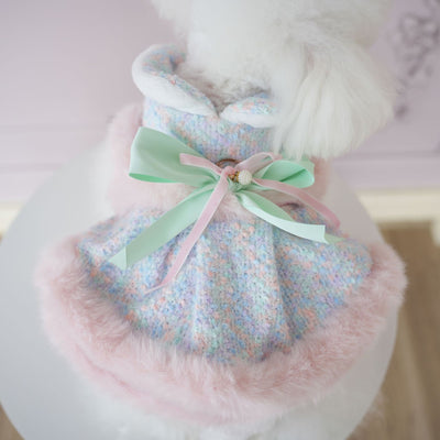 Furry Sweet Large Bow Dog Cat Jacket/Dress