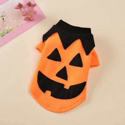 Halloween Pumpkin Pattern Dog Cat Coat