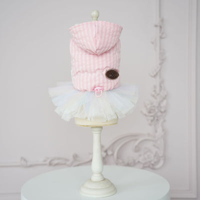 Sweet Fleece Dog Cat Jacket Tutu Dress